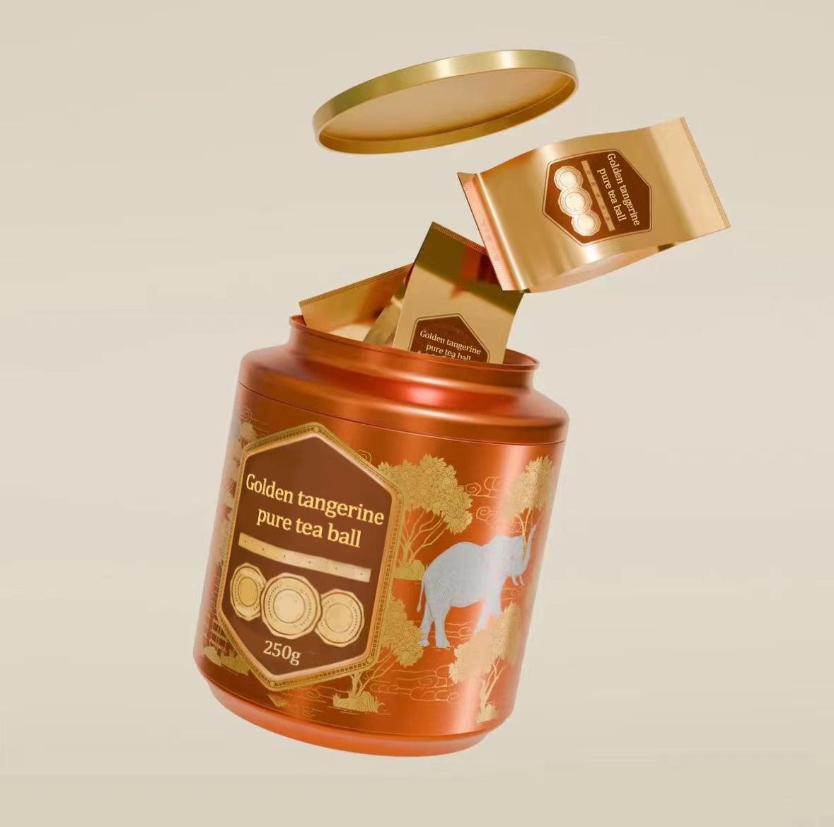 Golden Tangerine Pure Tea Ball 250g,First Pick Xinhui Tangerine With High Quality pure - Image 2