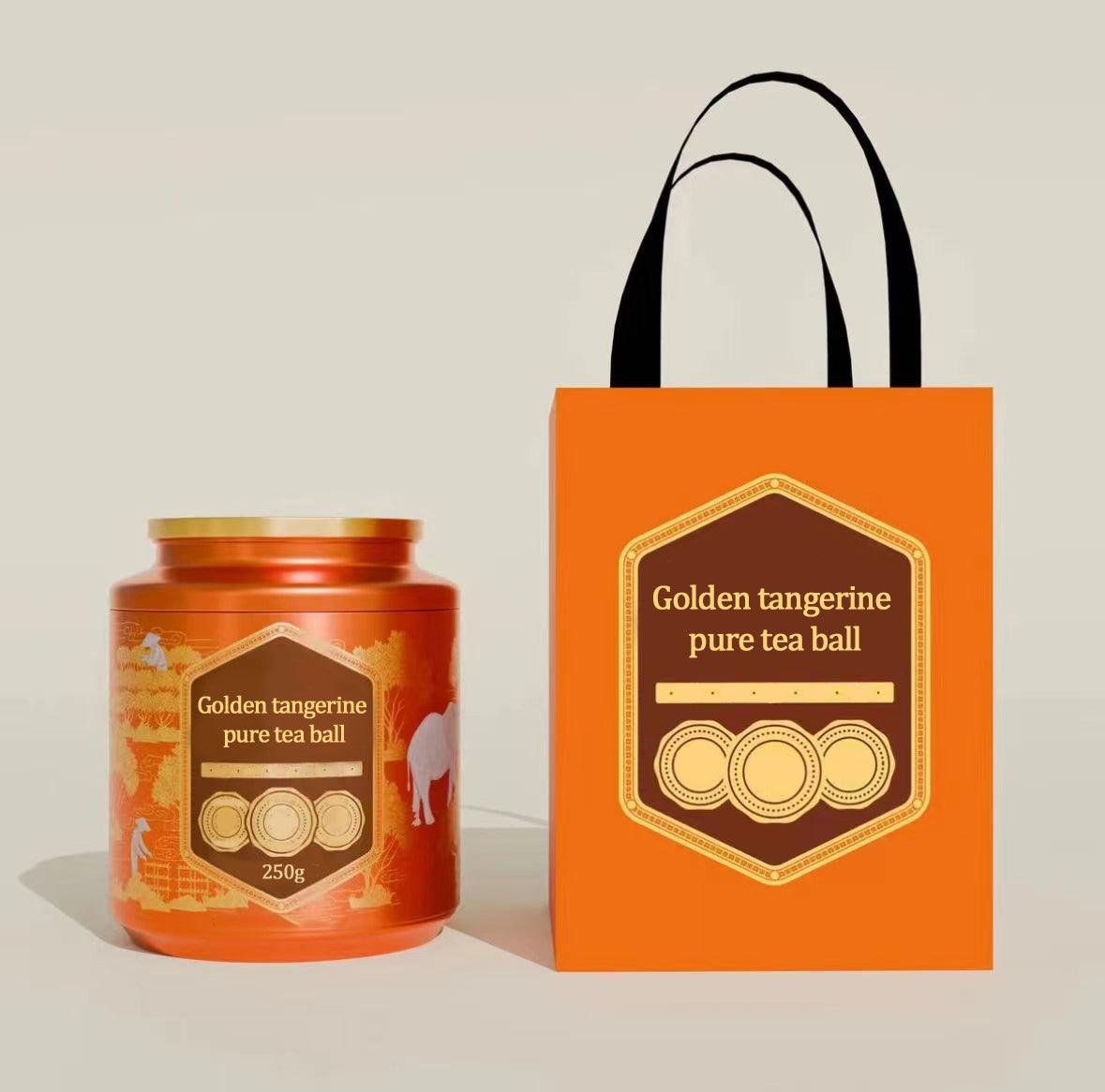 Golden Tangerine Pure Tea Ball 250g,First Pick Xinhui Tangerine With High Quality pure - Image 4