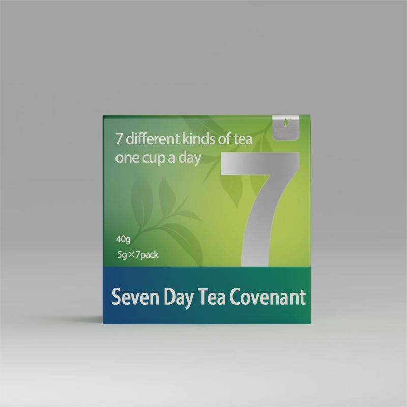 Seven Samples Package Tea SevenDay Tea Covenant(40g*7pack)Whitetea:5g Oolong tea:7g Biluochun: 5gDahongpao:8g vinjunmei:5g RawPu'er tea: 5g Jasmine Tea 5g - Image 3