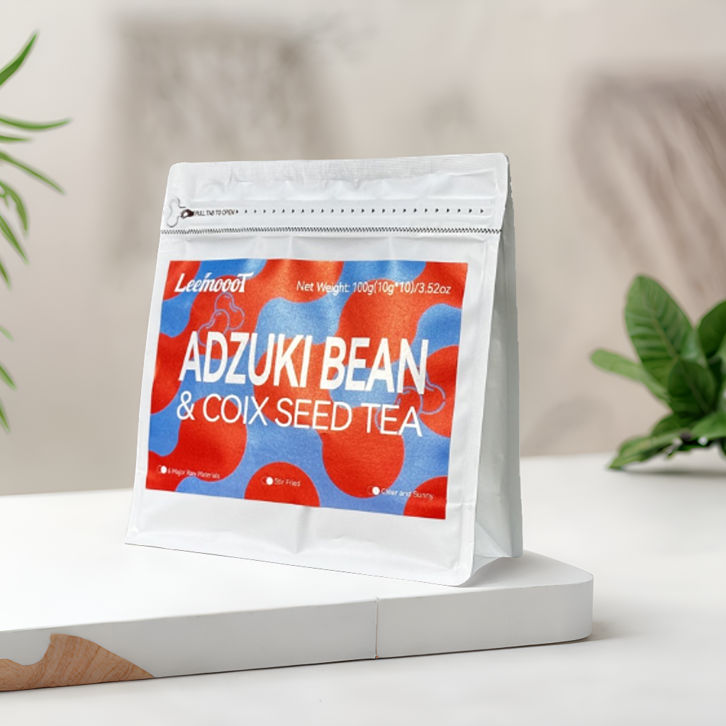 Red Bean Coix Seed Tea ADZUKI BEAN& COIX SEED TEA Tea Bags, 10 Count 10g/bags - Image 3