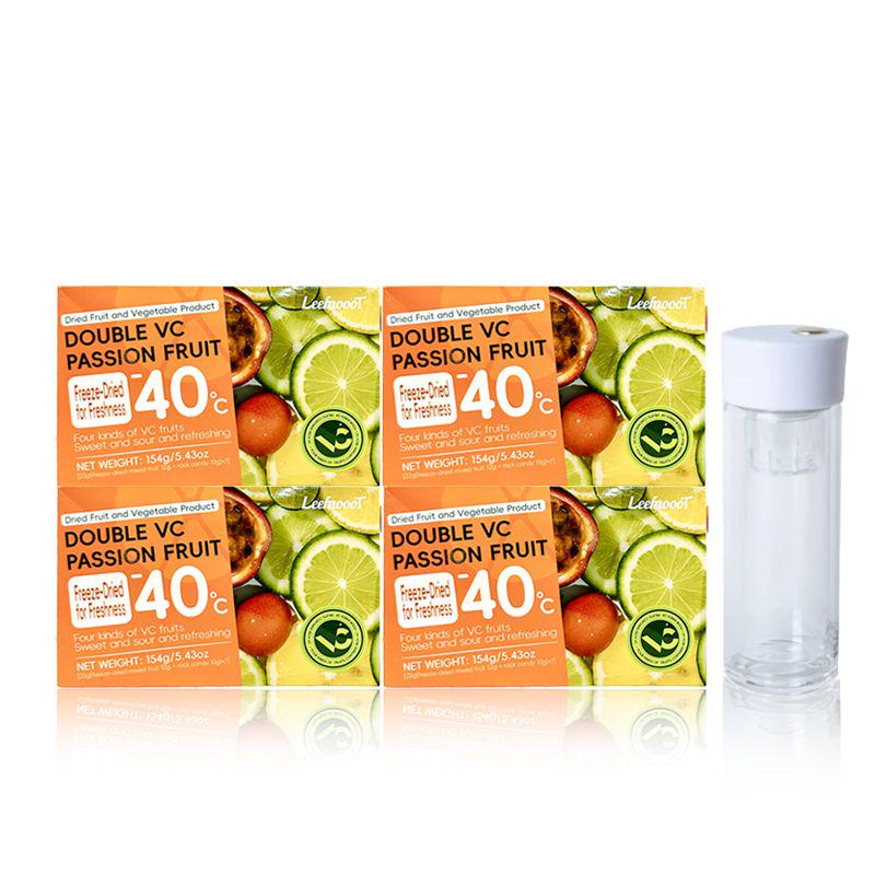Double Lemon Passion Fruit Tea Freeze-dried Passion Fruit and Lemon With Individually Packaged Rock Candy - Image 17