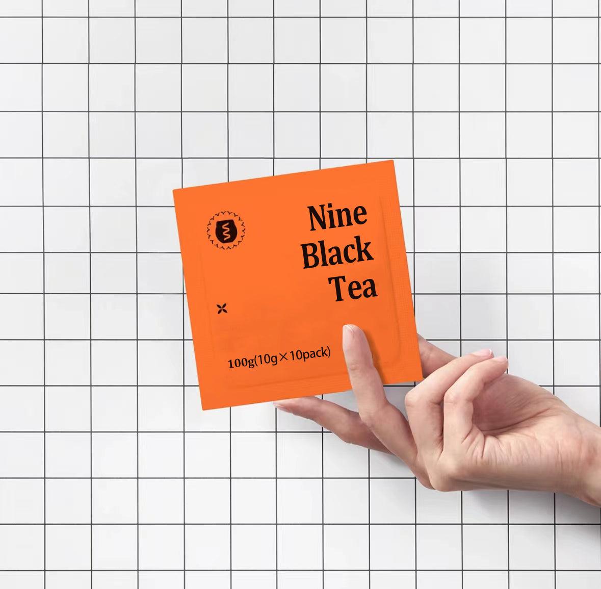 Nine Black Tea 100g(10pack*10g)With Mulberry ,Black Sesame ,Black Goji Berry Black Beans - Image 4
