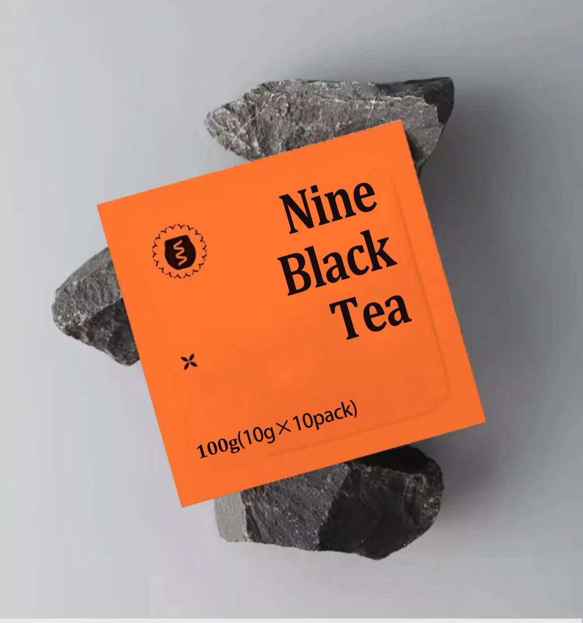 Nine Black Tea 100g(10pack*10g)With Mulberry ,Black Sesame ,Black Goji Berry Black Beans - Image 2