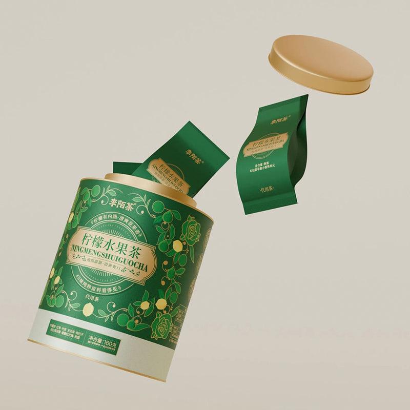 Lemon Fruity Tea Ball With RichAroma And Lemon 100g/tin One Tea BallCan Make 202oz Of Tea With LemonRed Dates,Bamboo Cane, FlG, - Image 2