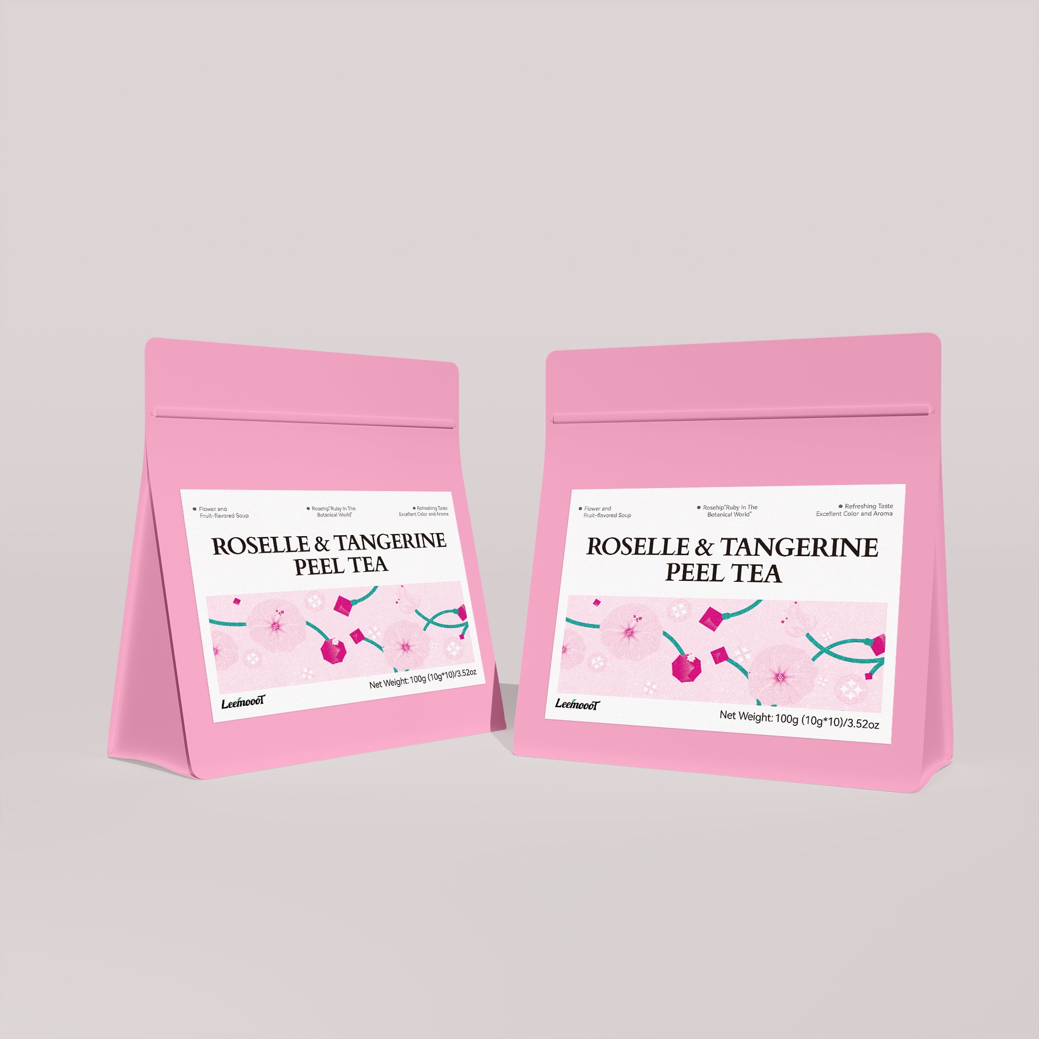 ROSELLE & TANGERINEPEEL TEA Tea Bags, 10 Count 10g/bags - Image 4