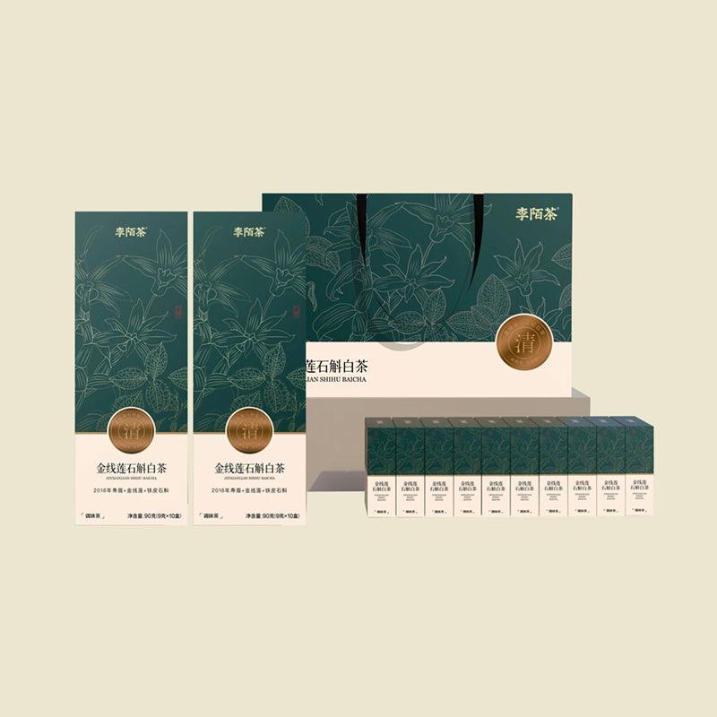 Anoectochilus DendrobiumWhite Tea 90g (3g x 30 pcs) White Tea from Ningde, FujianProvince ,2018 Shoumei Golden ThreadLotus, Dendrobium Officinale One PieceIs Enough For Whole Day - Image 3