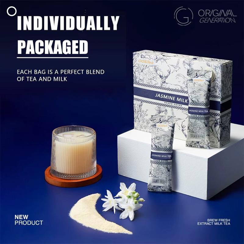 Jasmine Milk Tea 220g(22g×10packs) Jasmine Green Tea New & Zealand Milk - Image 2