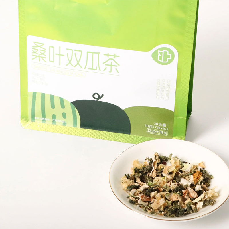 Mulberry, Bitter Melon & WinterMelon Blend Herbal Tea 70g(7gx10pcs) - Image 3