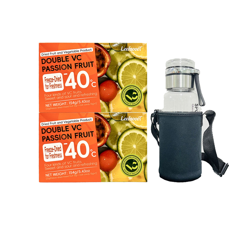 Double Lemon Passion Fruit Tea Freeze-dried Passion Fruit and Lemon With Individually Packaged Rock Candy - Image 10