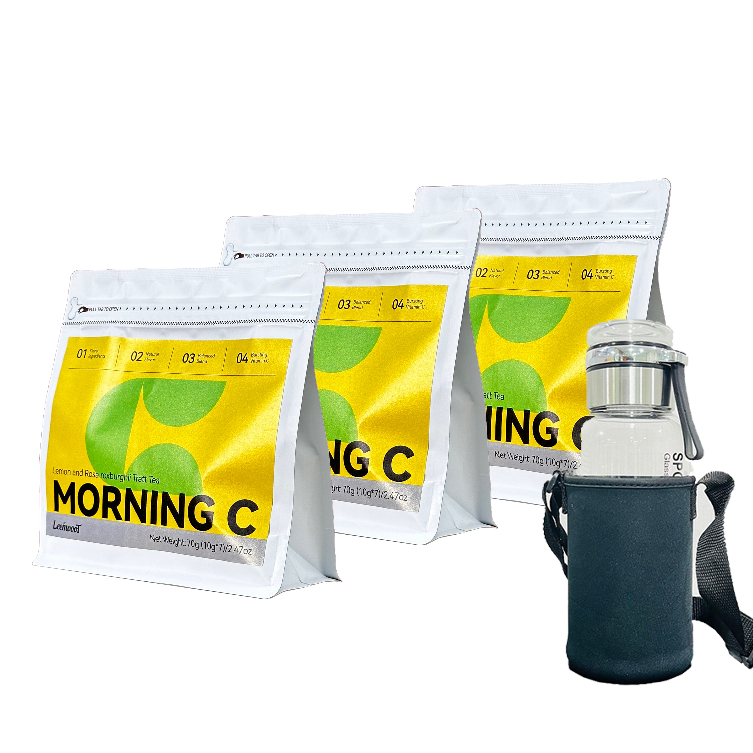 Morning C Tea - Caffeine-Free Vitamin C Herbal Tea for Immunity & Wellness Tea Bags, 7 Count 10g/bag - Image 5