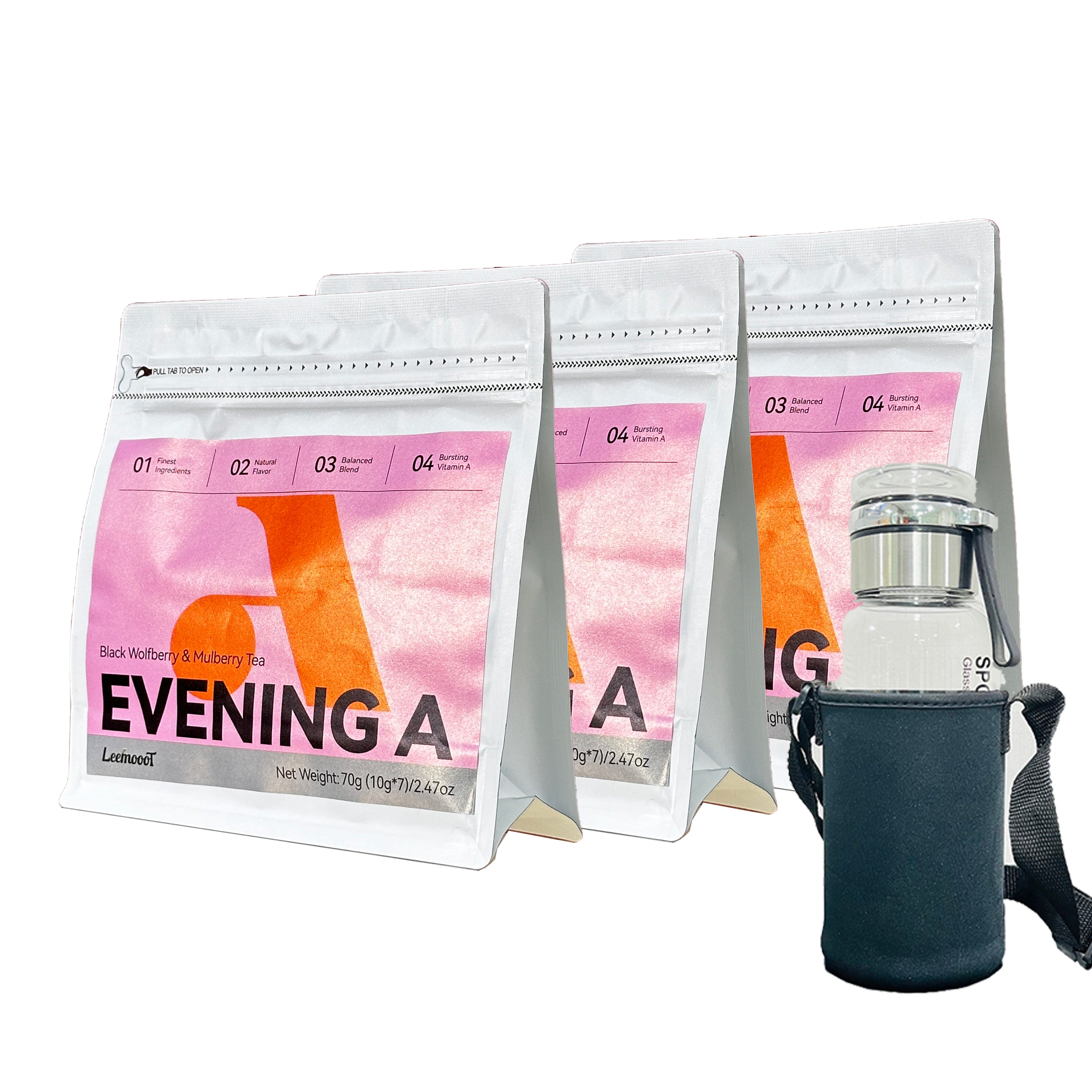Evening A Tea - Caffeine-Free Herbal Tea for Relaxation and Health Benefits Tea Bags, 7 Count 10g/bag - Image 4