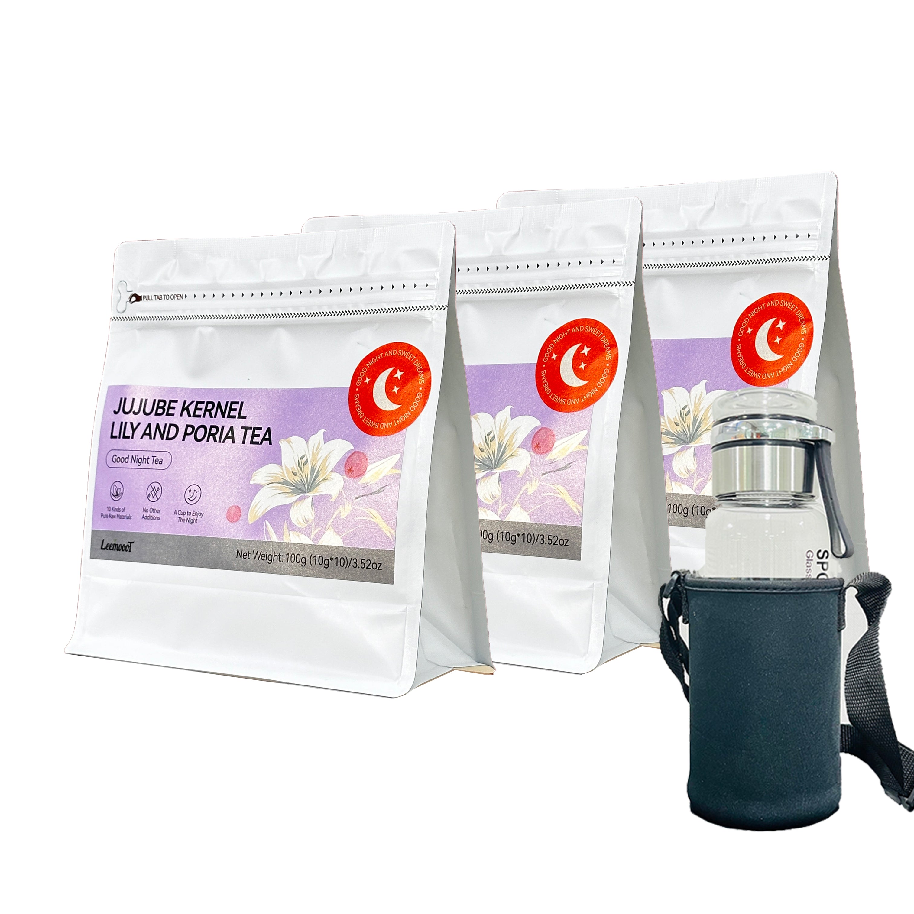 Good Night Tea - 10 Pure Herbal Ingredients for Peaceful Sleep and Relaxation Tea Bags, 10 Count 10g/bag - Image 5