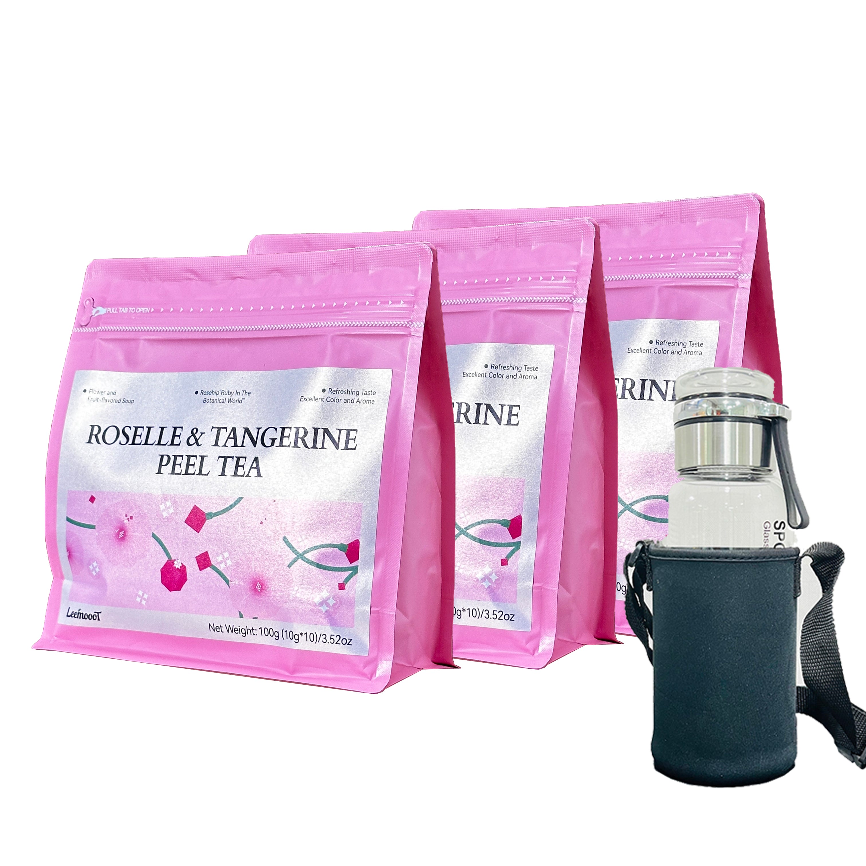 ROSELLE & TANGERINEPEEL TEA Tea Bags, 10 Count 10g/bags - Image 5