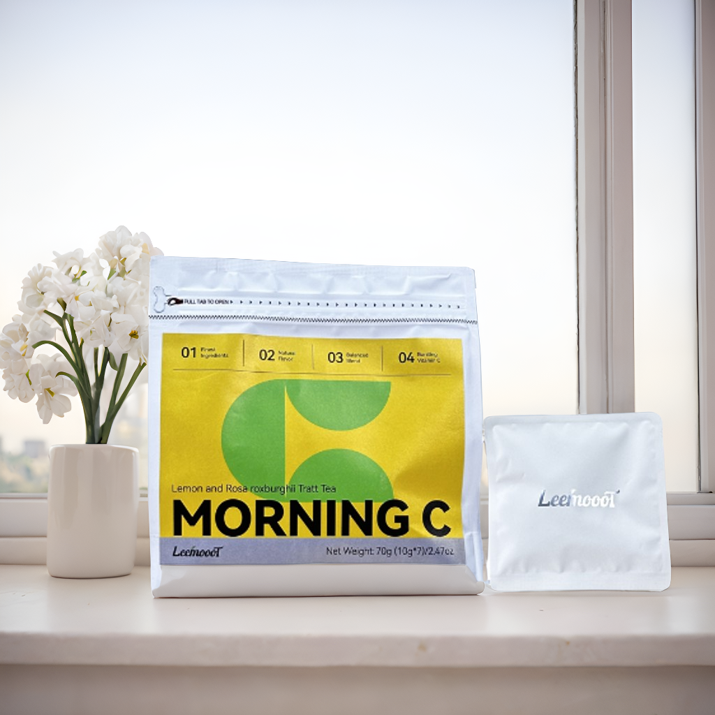 Morning C Tea - Caffeine-Free Vitamin C Herbal Tea for Immunity & Wellness Tea Bags, 7 Count 10g/bag - Image 2
