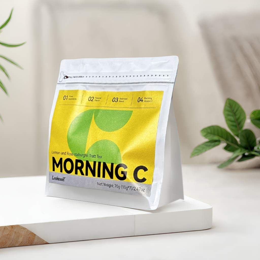 Morning C Tea - Caffeine-Free Vitamin C Herbal Tea for Immunity & Wellness Tea Bags, 7 Count 10g/bag - Image 3