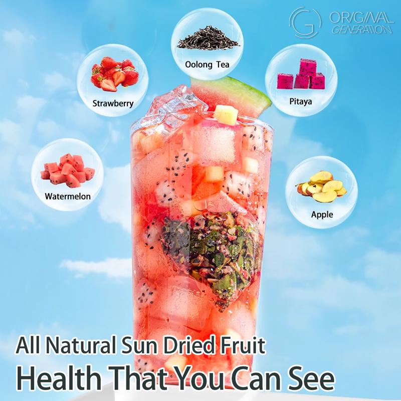 Watermelon Oolong Tea With Watermelon Dragon Fruit Apple Strawberry Real Fruit inside Beverage - Image 9