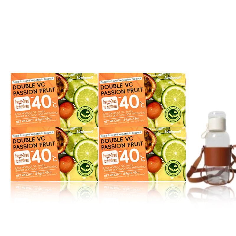 Double Lemon Passion Fruit Tea Freeze-dried Passion Fruit and Lemon With Individually Packaged Rock Candy - Image 19
