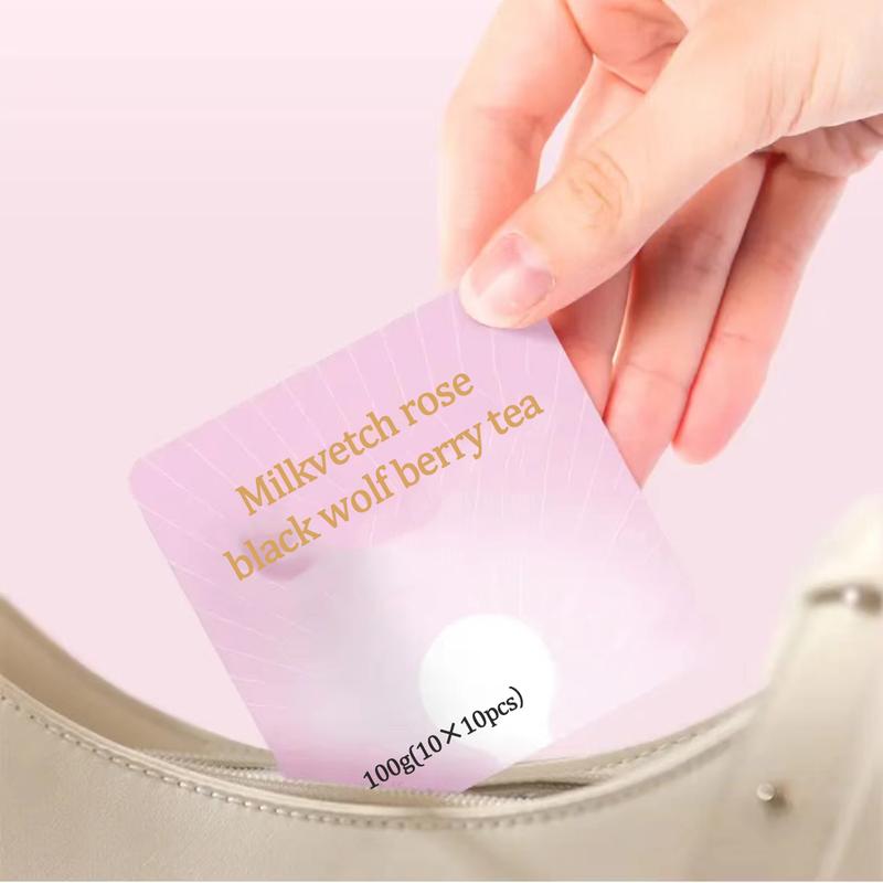 Beauty Tea Little Light Bulb Milkvetch Root Rose Tea 100g (10g×10packs)Red dates, longan, wolfberry, milkvetch, roses, black wolfberry
