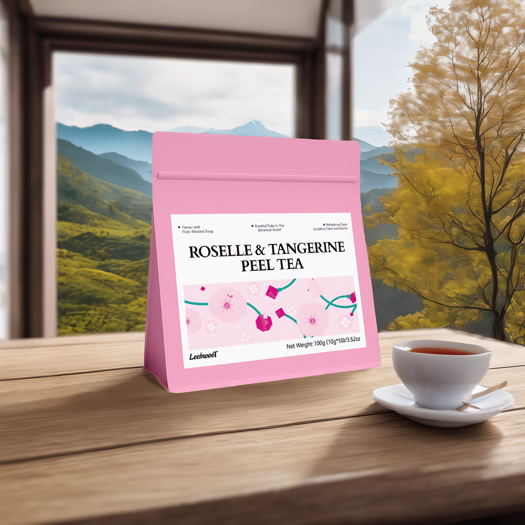 ROSELLE & TANGERINEPEEL TEA Tea Bags, 10 Count 10g/bags - Image 3