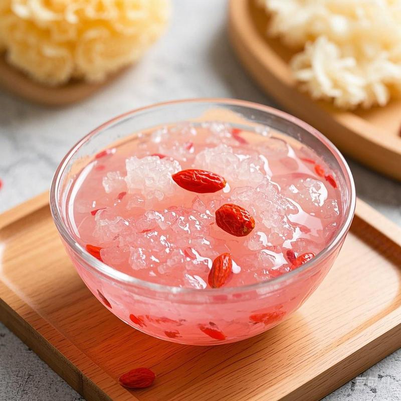 Sparrow‘s Nest Snow Fungus Rose Tea 90g(15g×6pack) 65% Snow Fungus Rose Goji Edible Bird's Nest Peach - Image 9